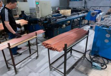 Customized Large Industrial Copper Tube Aluminum Fin Air Cooled Conditioning Condenser Coil